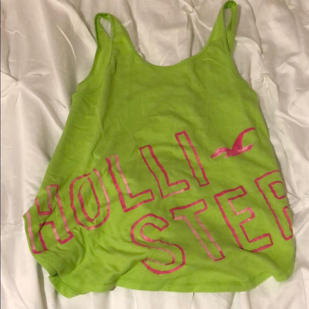 Green Hollister tank top